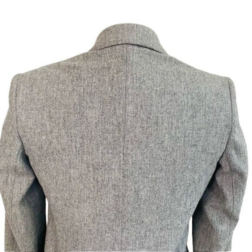 Vintage JH Collectibles Grey Blazer Single Button Gray Business Coat Size S - Picture 11 of 12